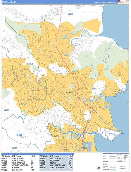 San Rafael Map Basic Style